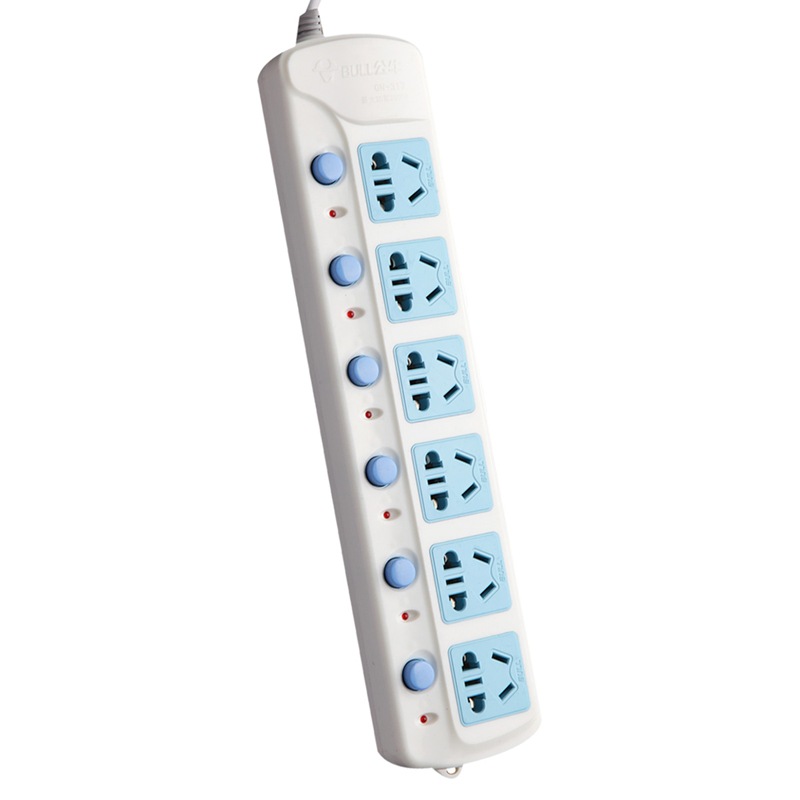 公牛（BULL）GN-317 6位1.8米 分控開(kāi)關(guān) 插座