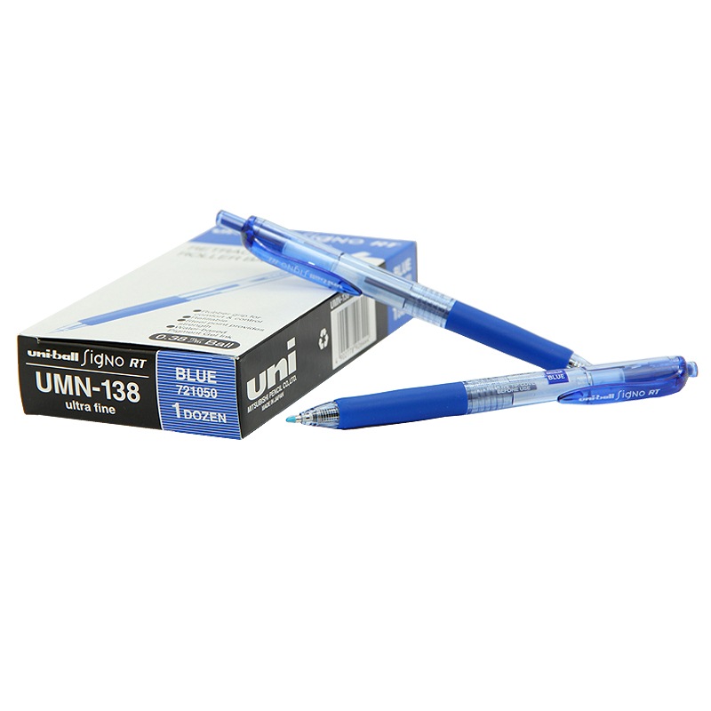 三菱（Uni）UMN-138按制中性筆 0.38mm 藍(lán)色